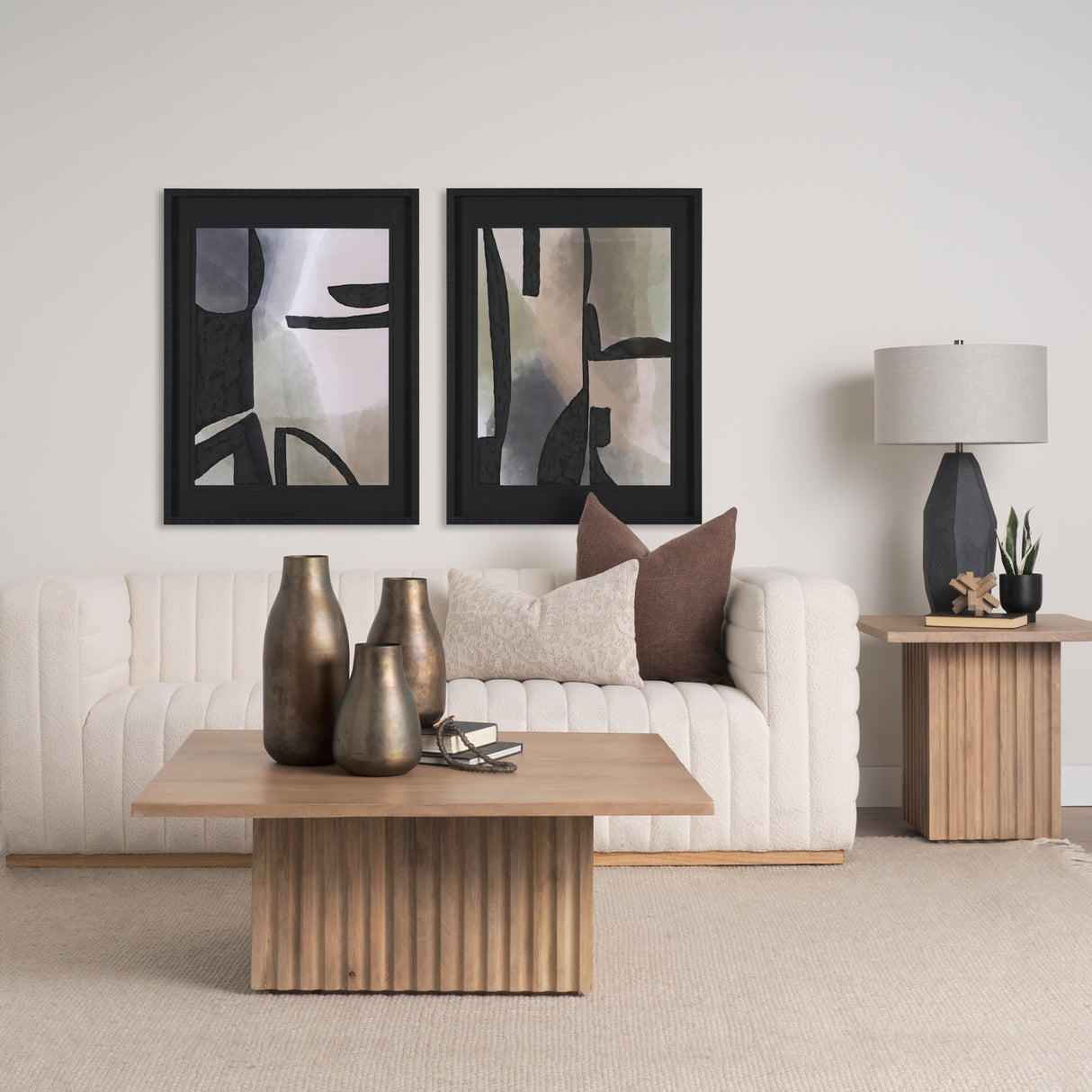 Shape Shift - Divide by Mercana Studio Hand Embellished Textured Framed Art Print Matted under Glass from Mercana - Luna Furniture