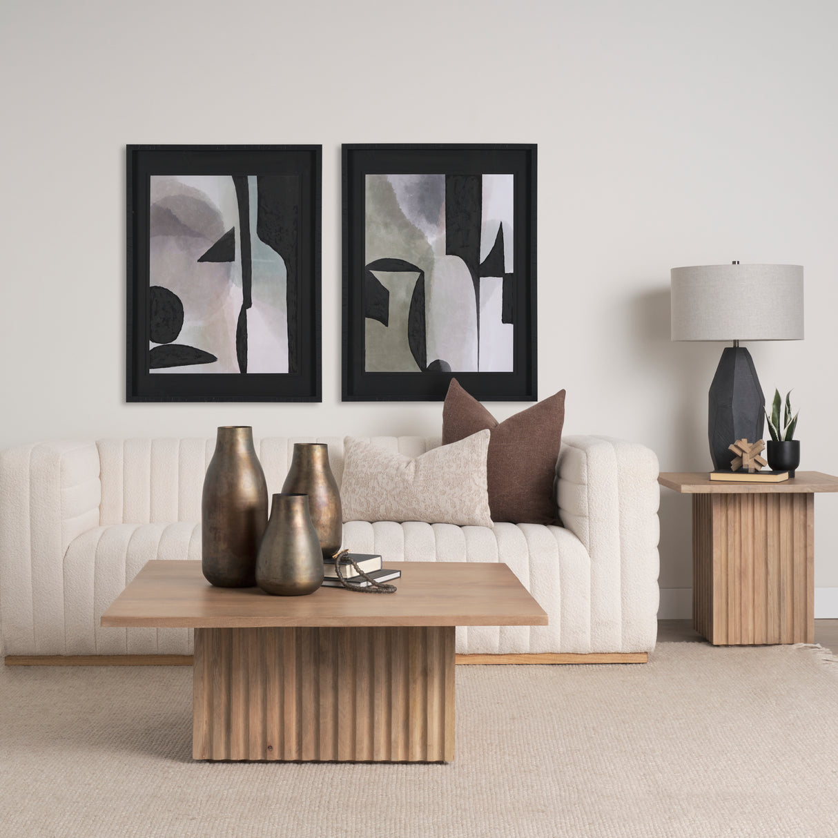 Shape Shift - Arrange by Mercana Studio Hand Embellished Textured Framed Art Print Matted under Glas from Mercana - Luna Furniture