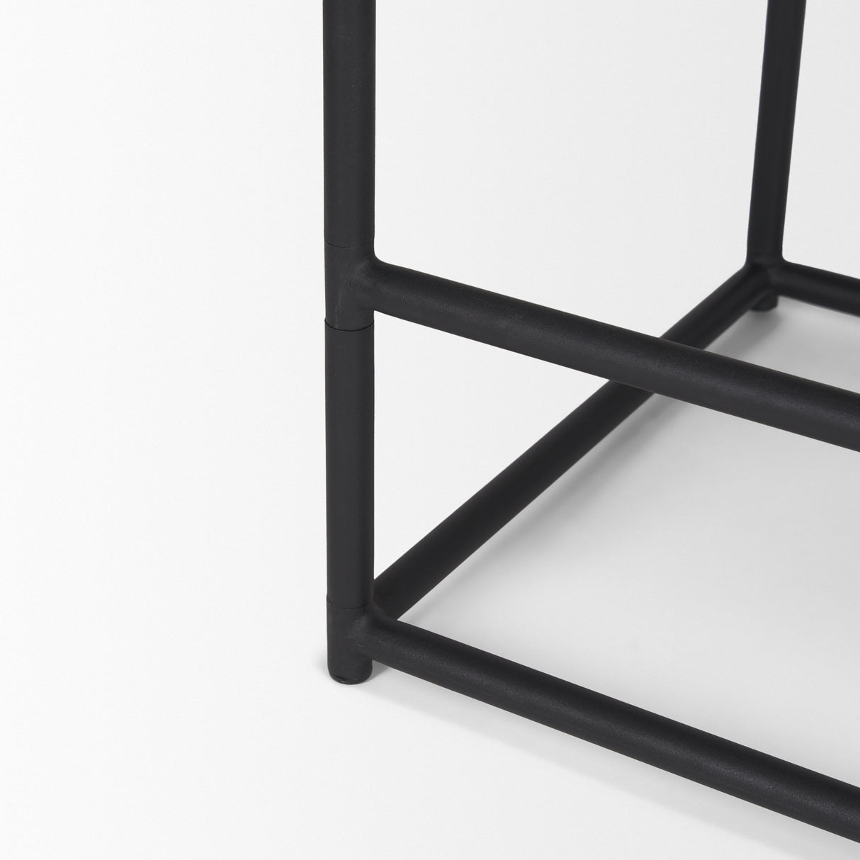 Taniel Brown Leather w/ Black Metal Counter Stool from Mercana - Luna Furniture