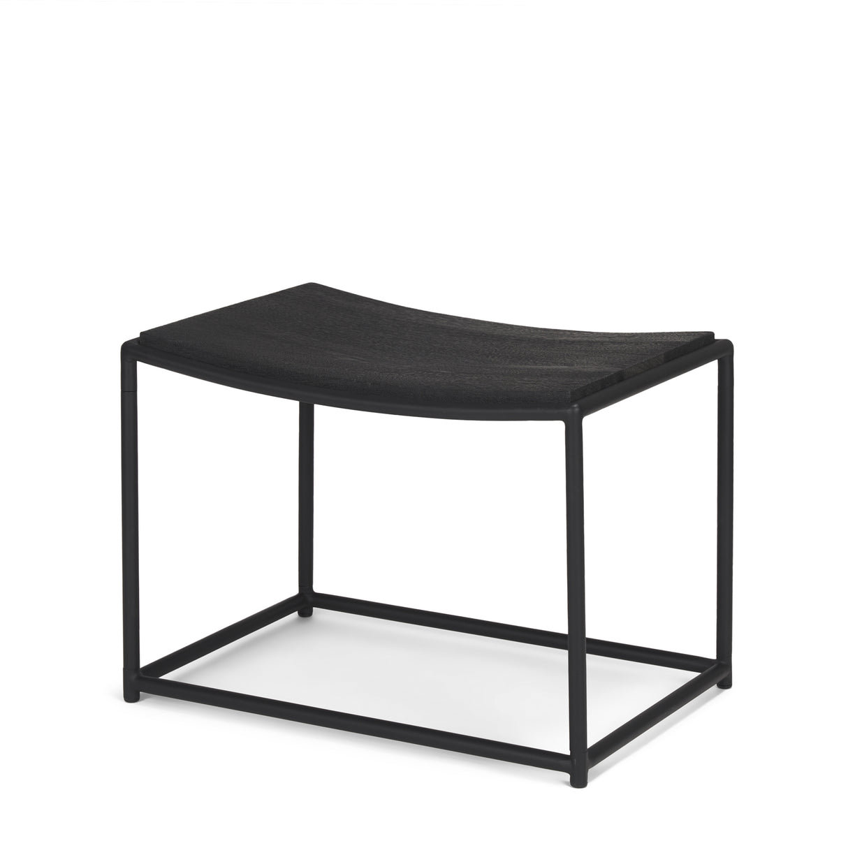 Taniel Textured Black Wood w/ Black Metal Stool from Mercana - Luna Furniture
