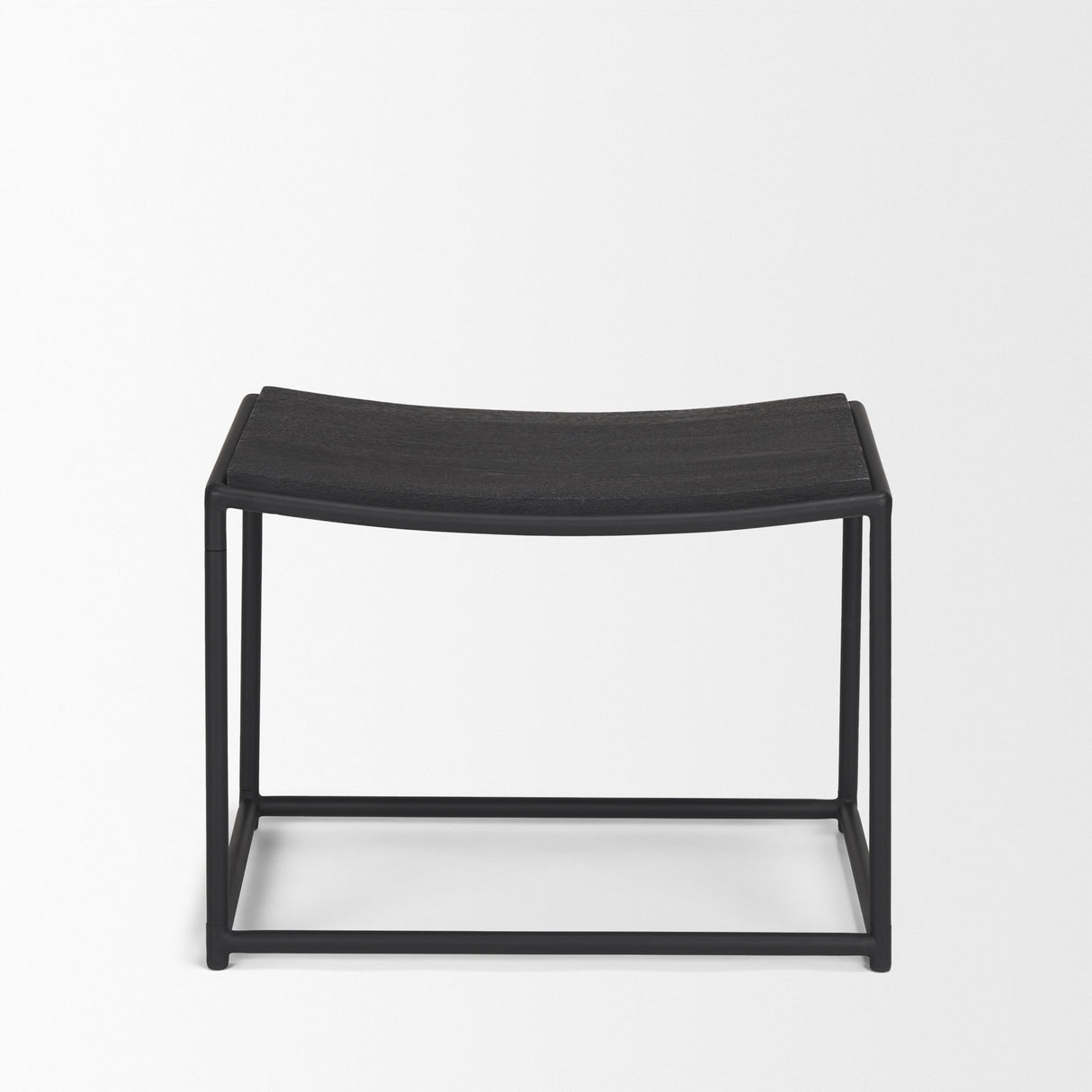 Taniel Textured Black Wood w/ Black Metal Stool from Mercana - Luna Furniture