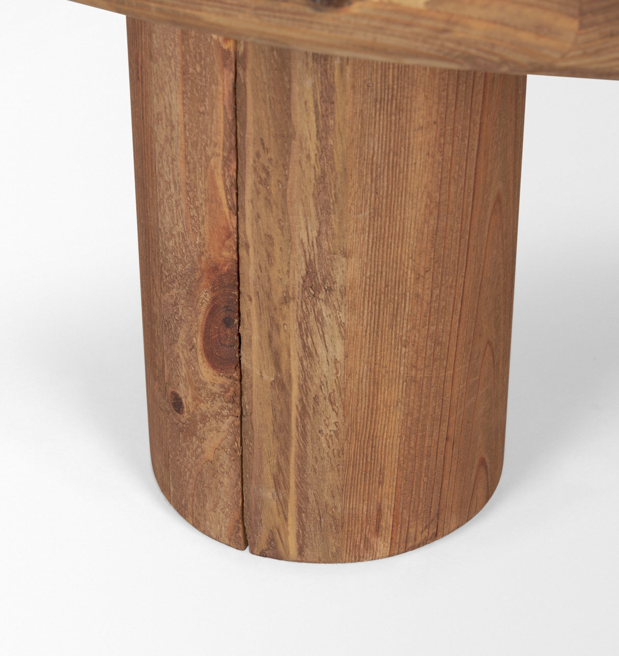 Tucson Natural Wood w/ Round Black Oak Top Coffee Table from Mercana - Luna Furniture