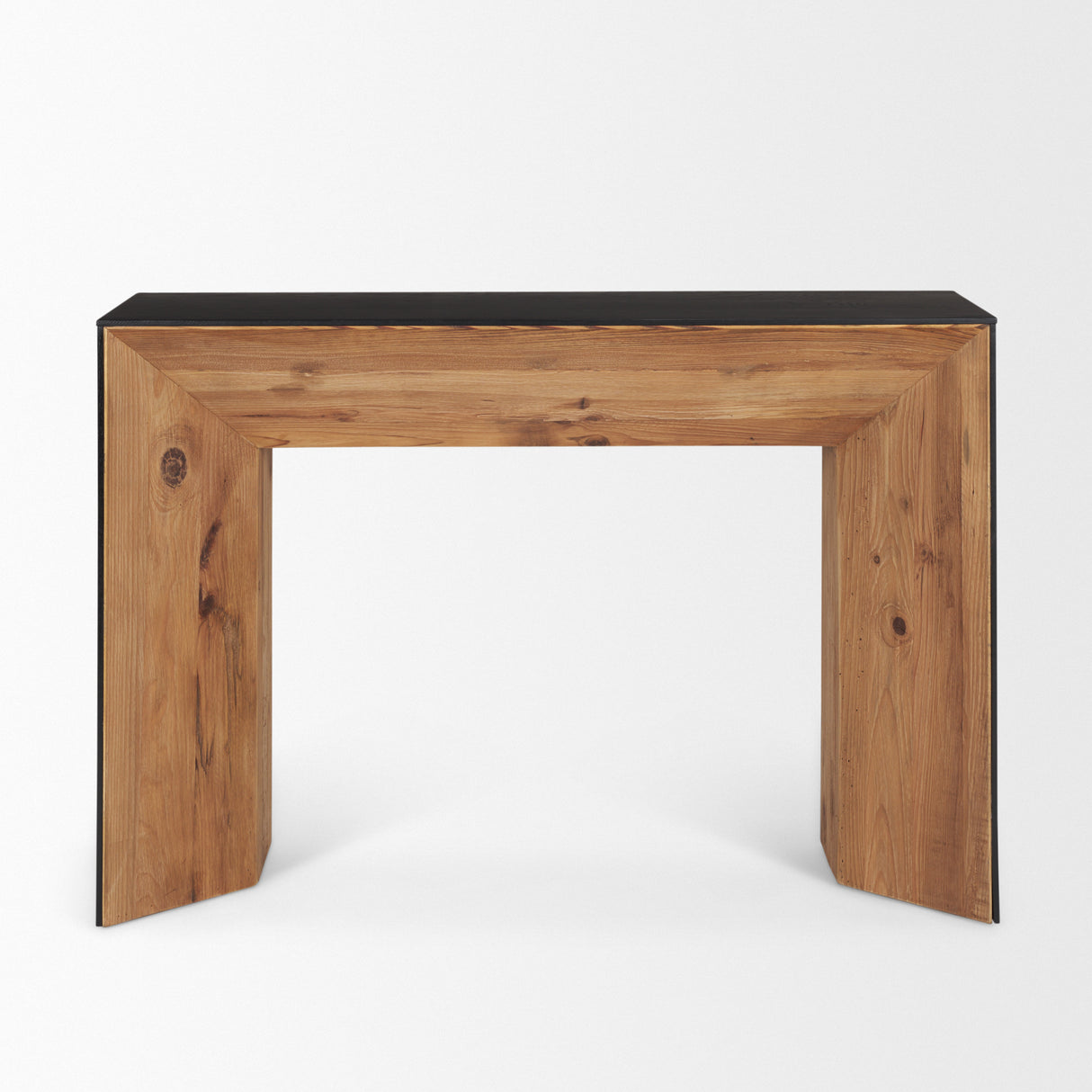 Tabor Natural Wood w/ Black Oak Waterfall Console Table from Mercana - Luna Furniture