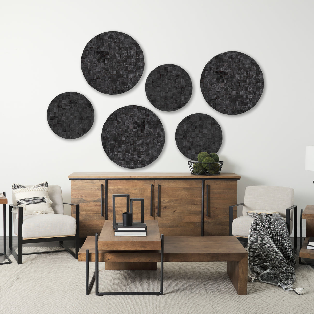 Into the Abyss I Dark Brown Wood 32" Wall Decor from Mercana - Luna Furniture