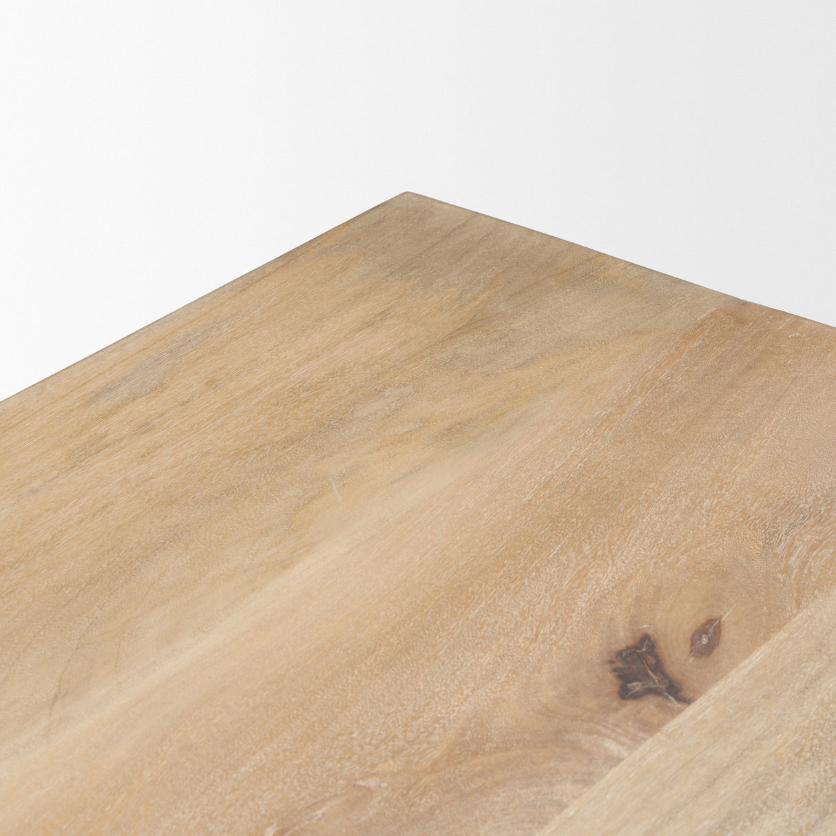 Shivon 94" Light Brown Mango Wood W/ Travertine Dining Table from Mercana - Luna Furniture