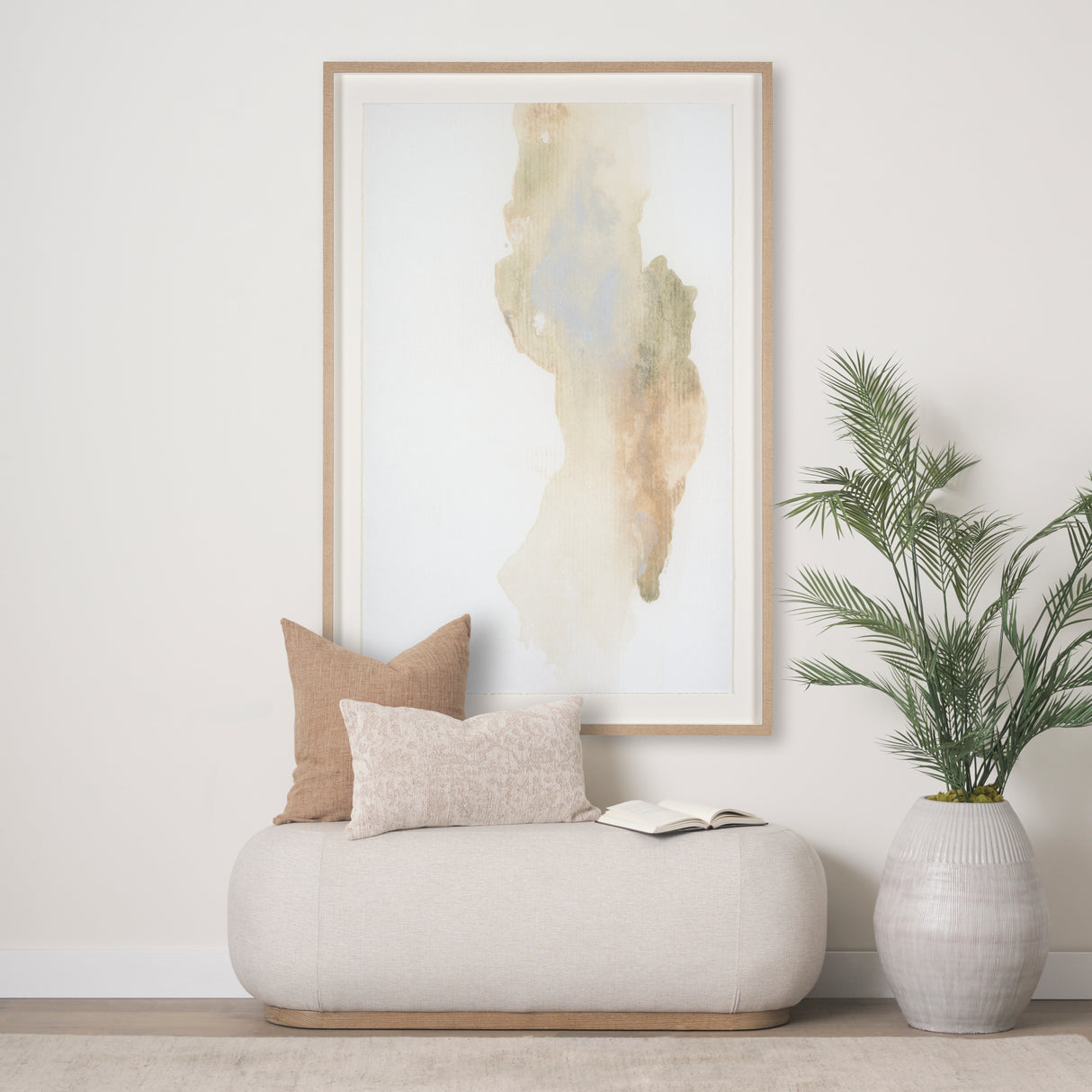 Can you Hear the Peace by Ira Havuka a Hand Embellished Textured Framed Art Print Matted under Glass from Mercana - Luna Furniture