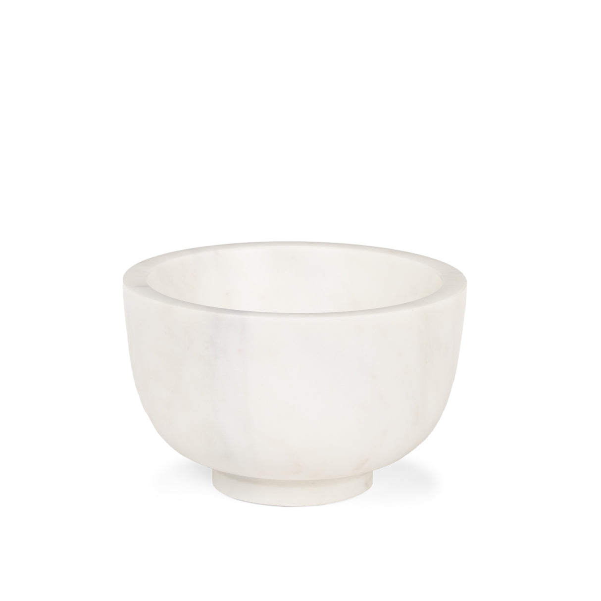 Katora Small Premium Solid White Marble Bowl from Mercana - Luna Furniture