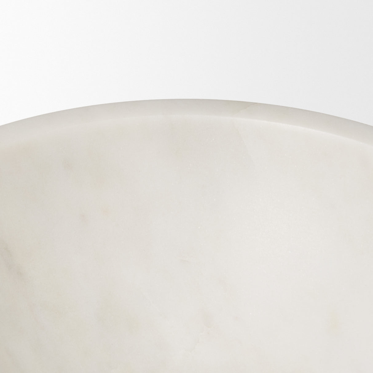 Katora Large Premium Solid White Marble Bowl from Mercana - Luna Furniture