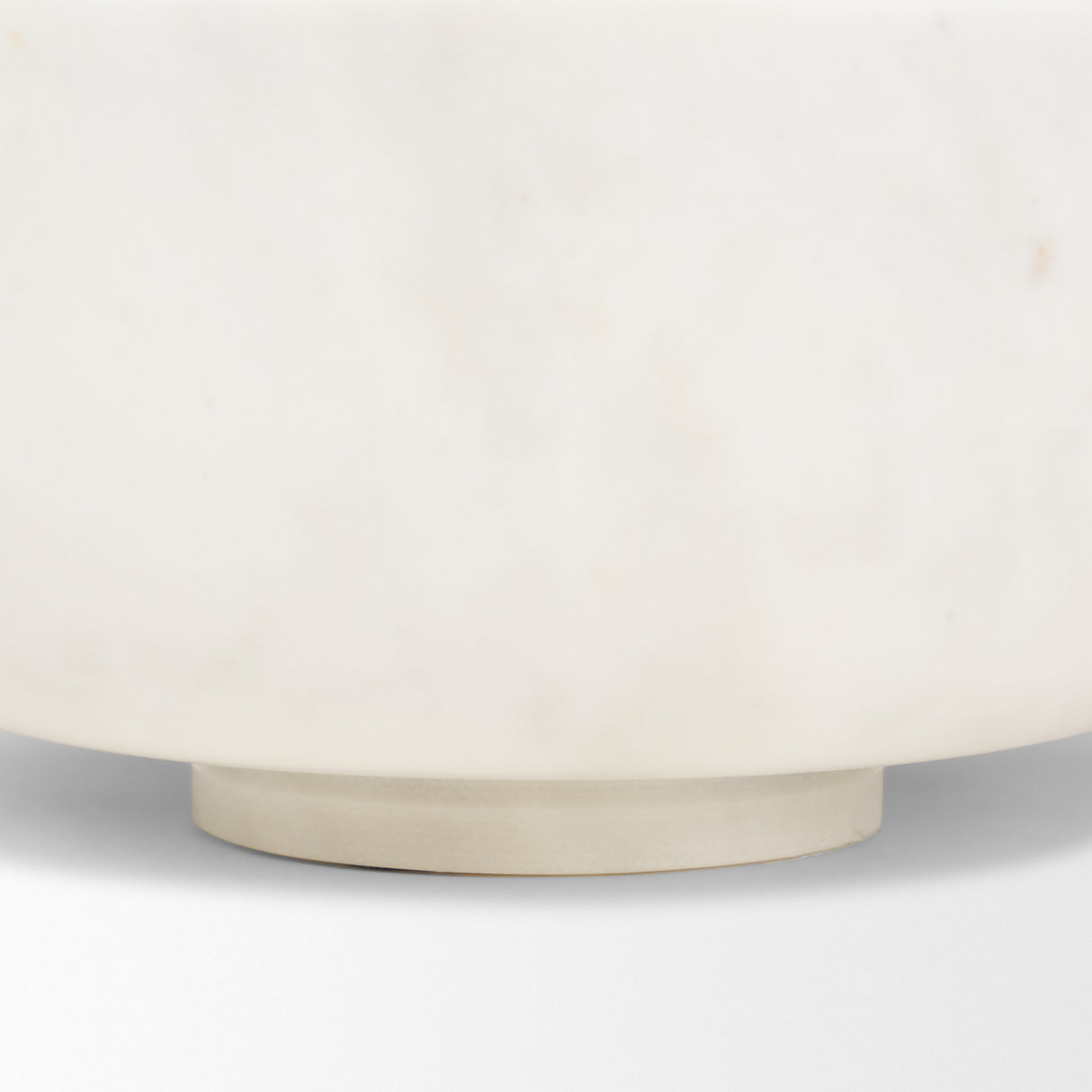 Katora Large Premium Solid White Marble Bowl from Mercana - Luna Furniture