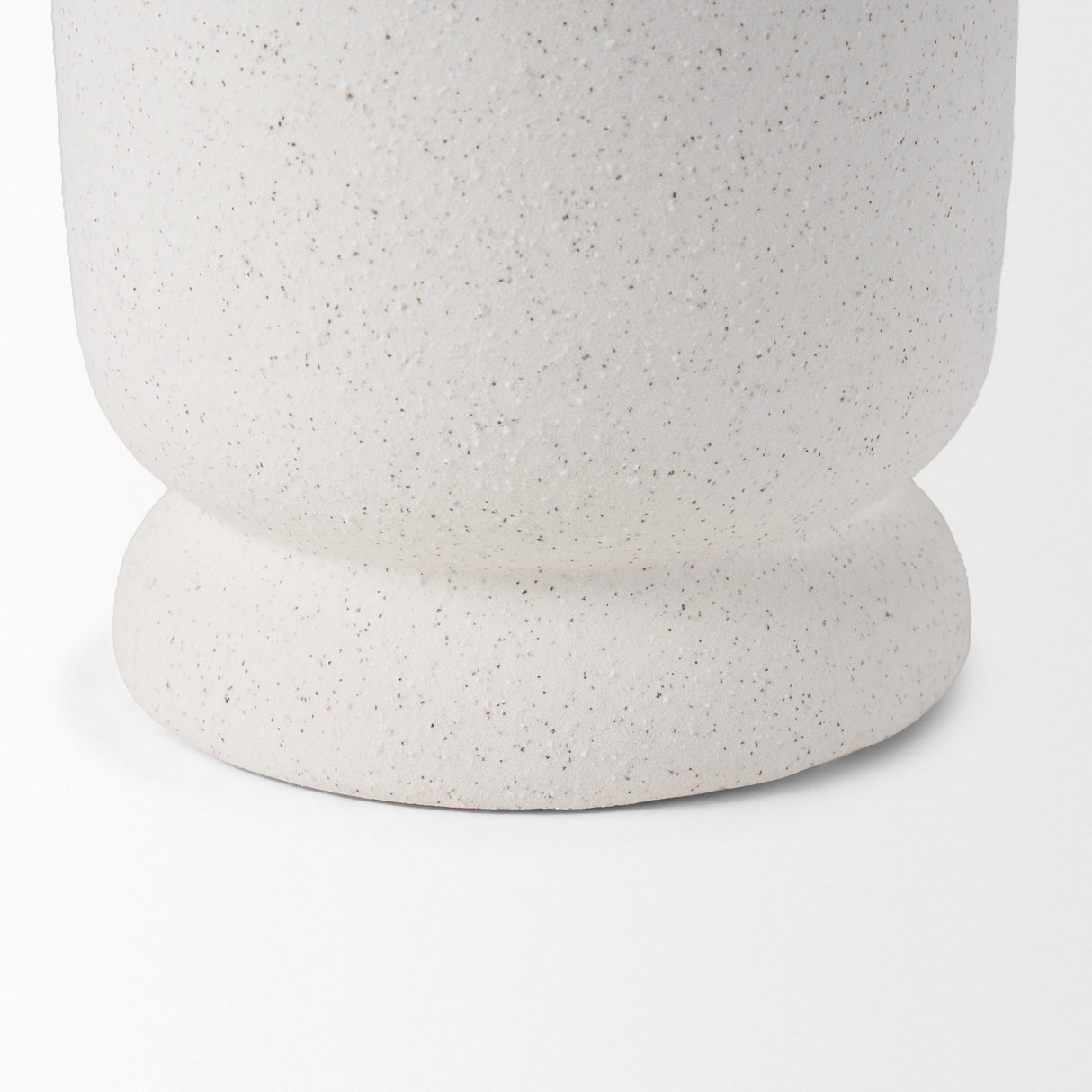 Dylan Small Textured Off White w/ Handles Ceramic Vase from Mercana - Luna Furniture