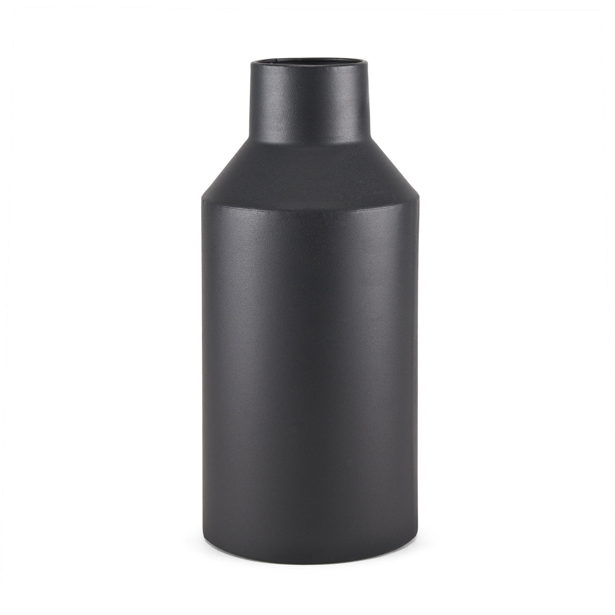 Tosca Tall Matte Black Metal Vase from Mercana - Luna Furniture