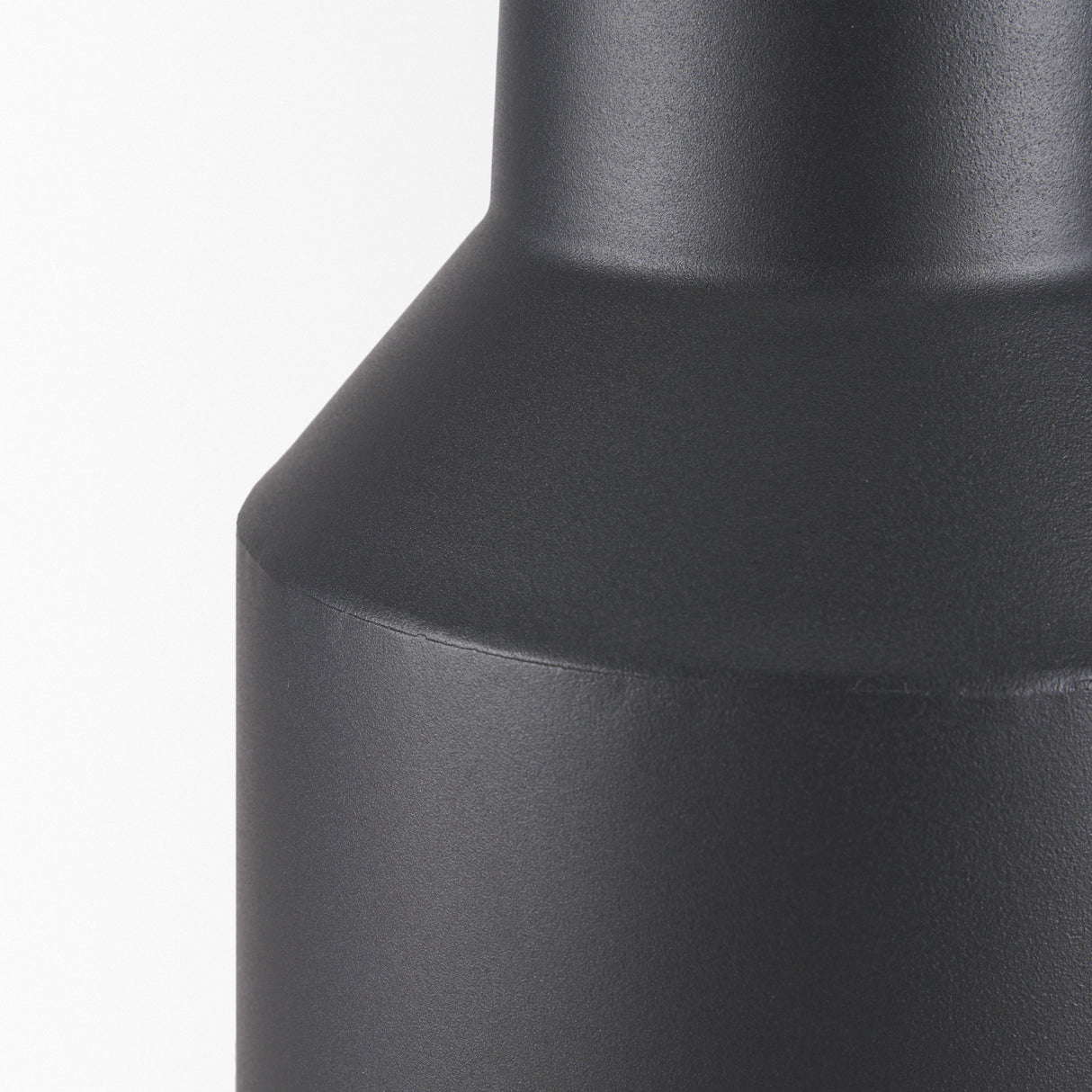 Tosca Tall Matte Black Metal Vase from Mercana - Luna Furniture