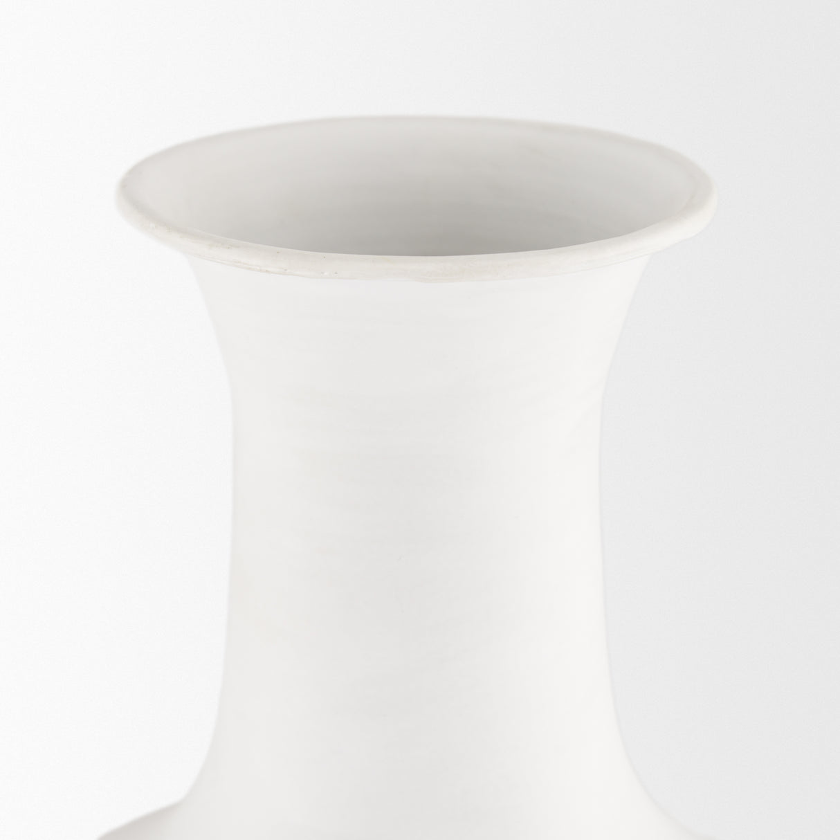 Toru Tall White w/ Grey Ombre Metal Vase from Mercana - Luna Furniture