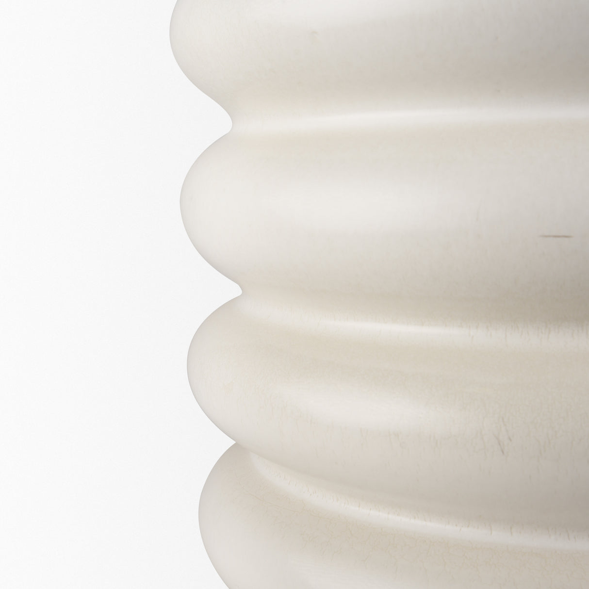 Twyla Tall Cream Glazed Floor Ceramic Vase from Mercana - Luna Furniture