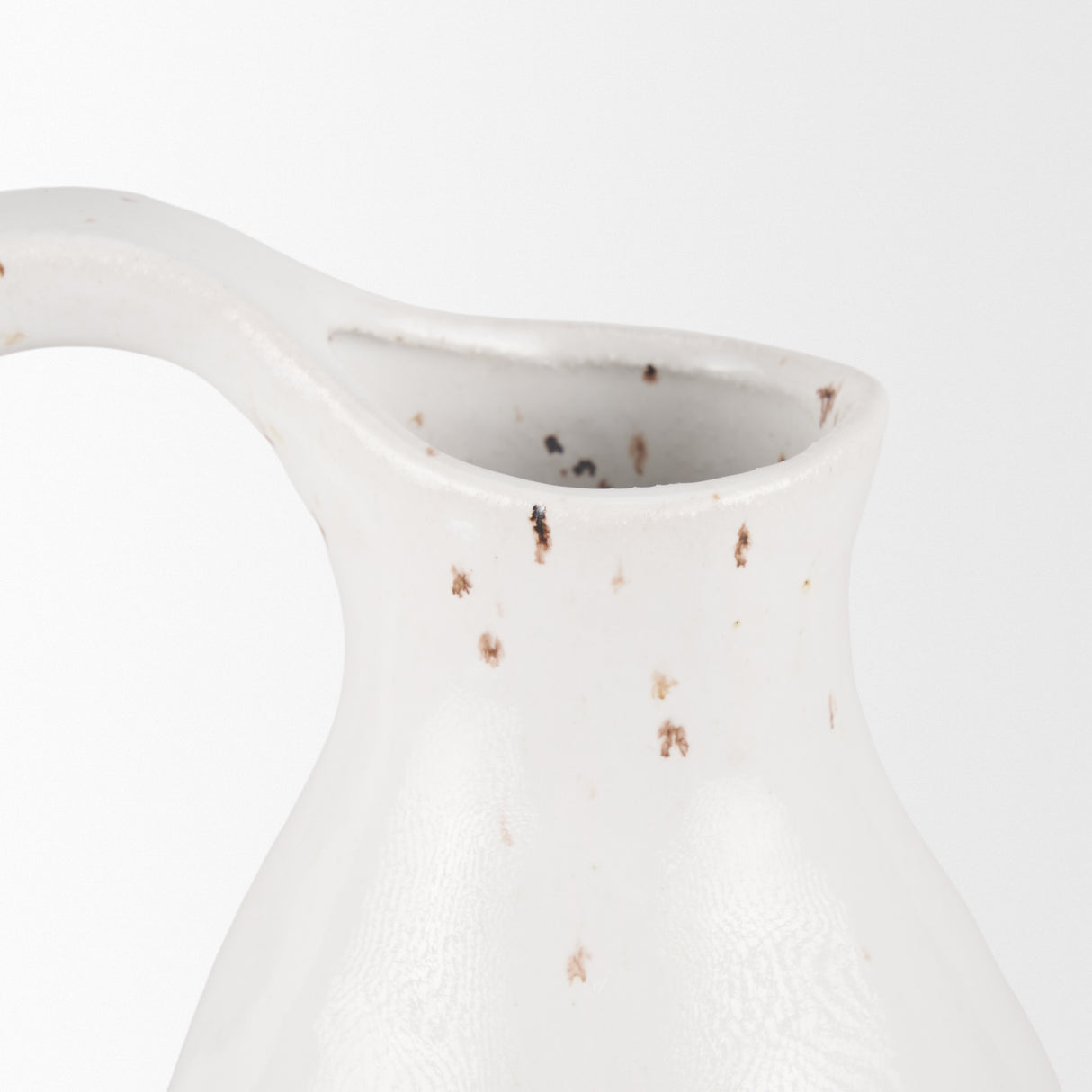 Valora Black Speckled Cream w/ Light Beige Ceramic Jug from Mercana - Luna Furniture