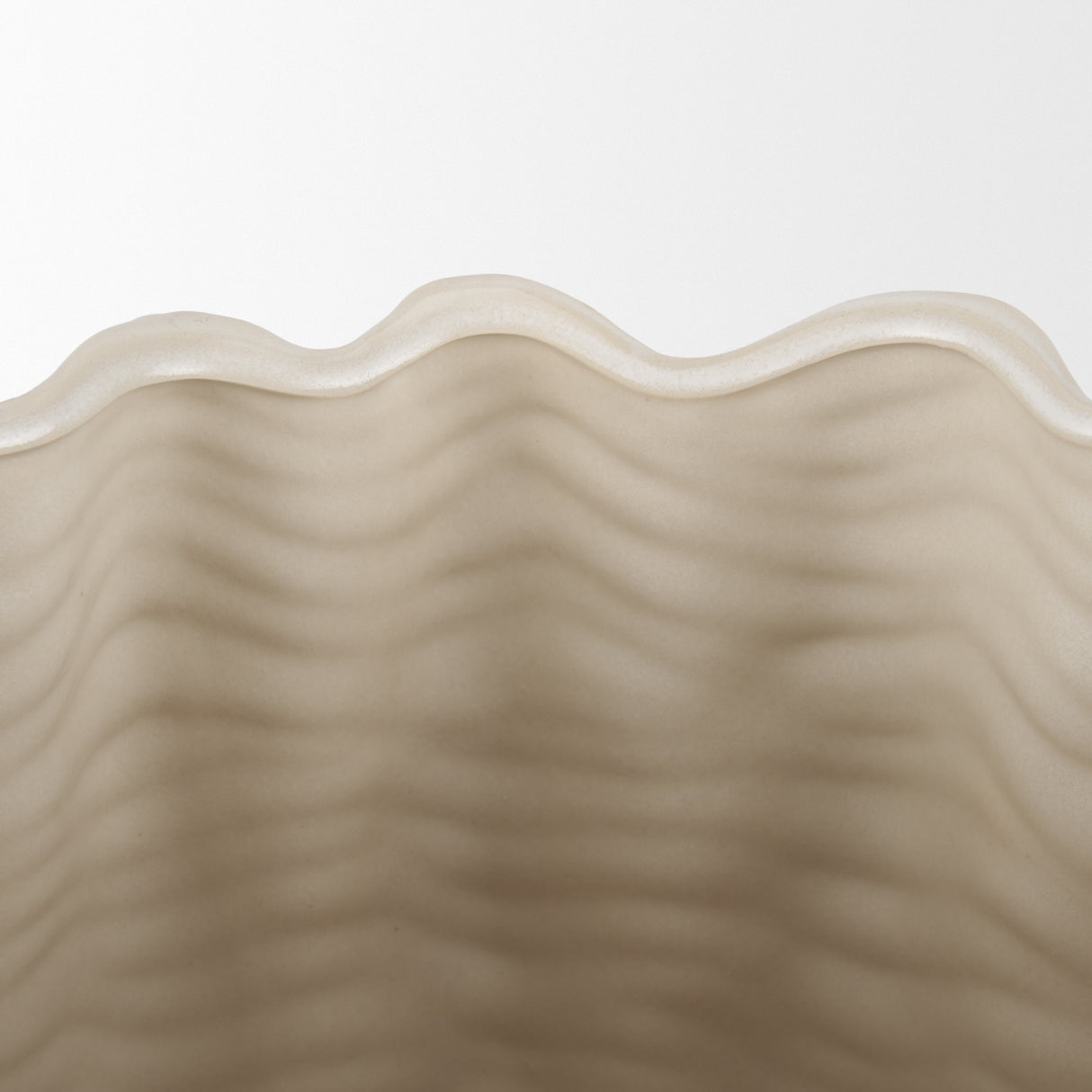 Velia Short Seashell Sculptural Cream Glazed Ceramic Vase from Mercana - Luna Furniture