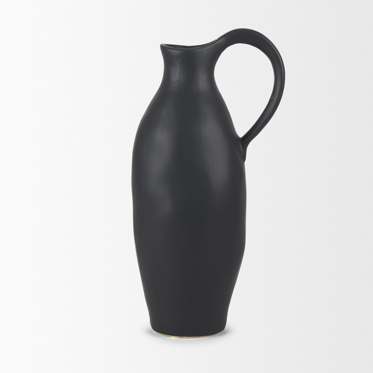 Valora Matte Black Ceramic Jug from Mercana - Luna Furniture