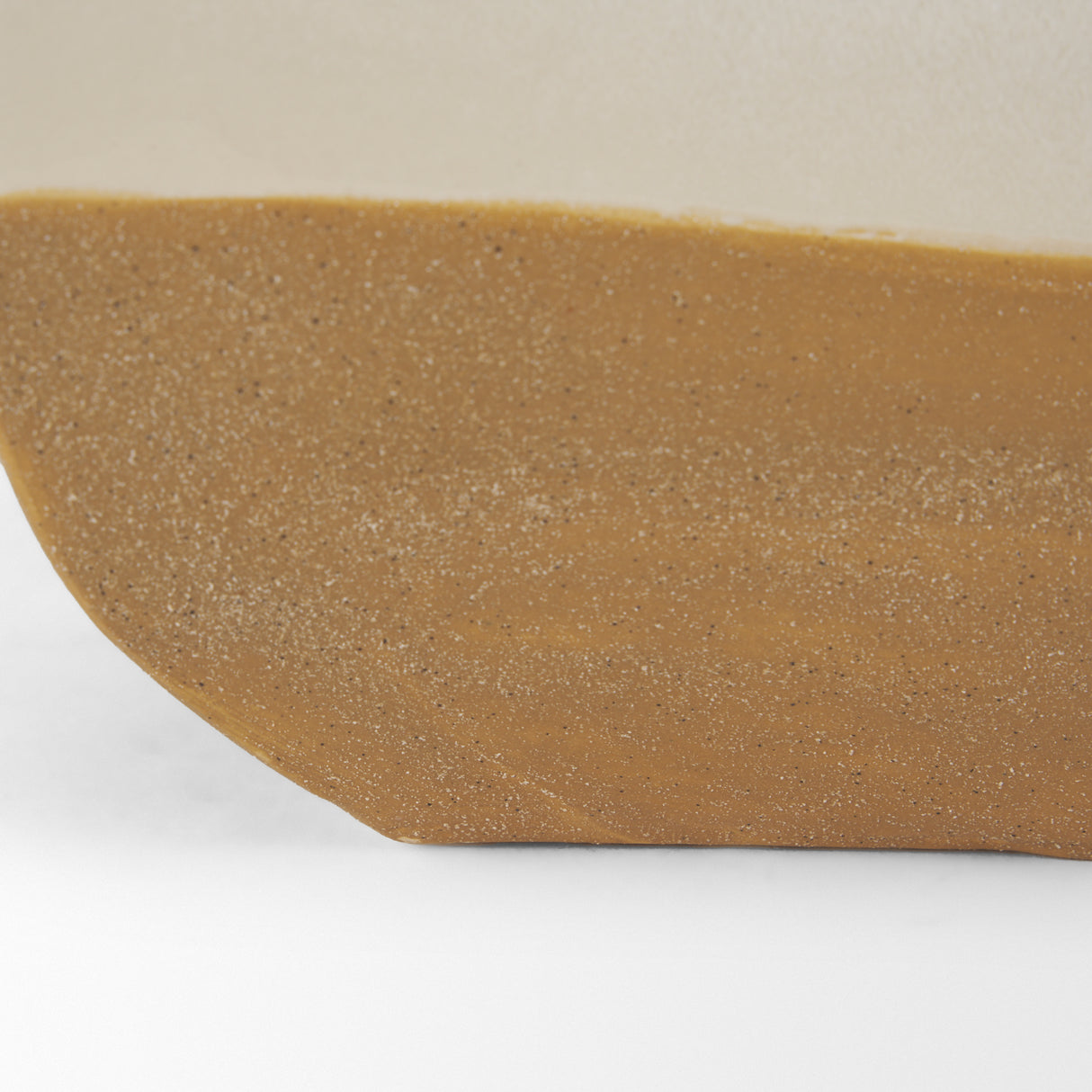 Vania Short Off White w/ Tan Textured Ceramic Vase from Mercana - Luna Furniture