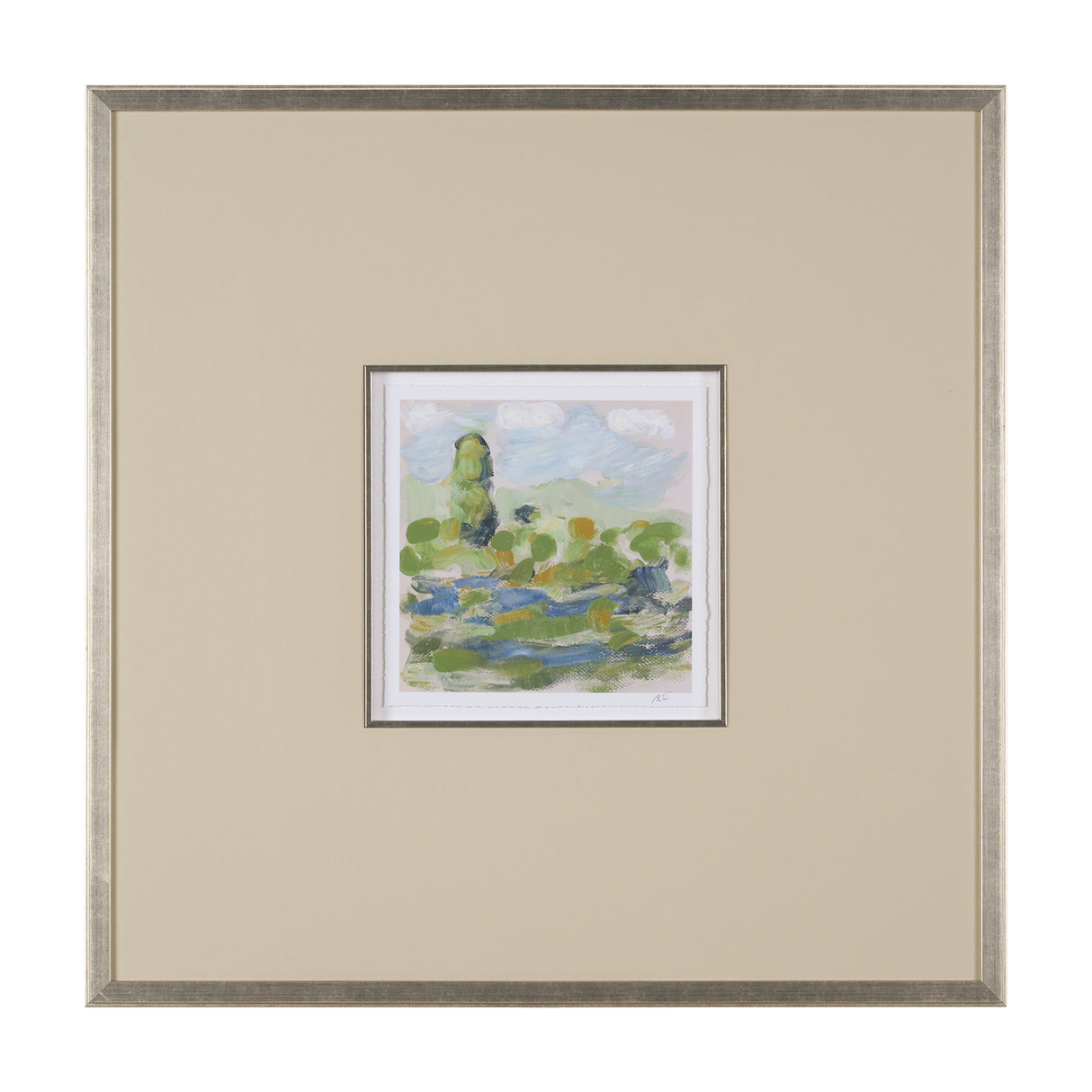 Vibrant View III by Mercana Studio a Hand Embelished Textured Framed Art Print Matted under Glass from Mercana - Luna Furniture