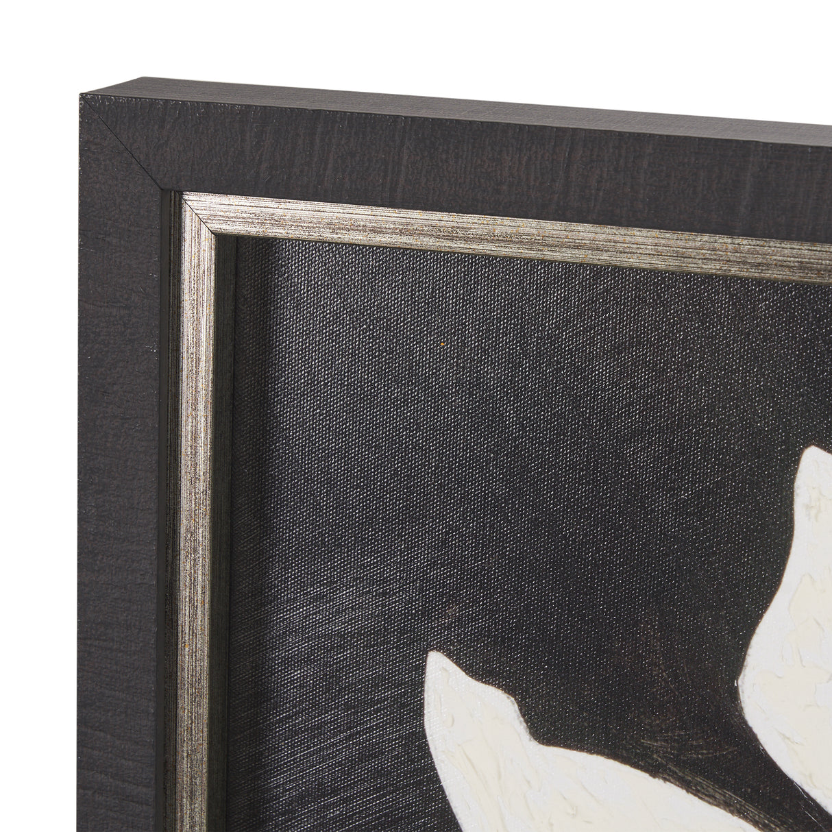 Floral Silhouettes I by Liz Jardine a Hand Embelished Textured Framed Art Print from Mercana - Luna Furniture