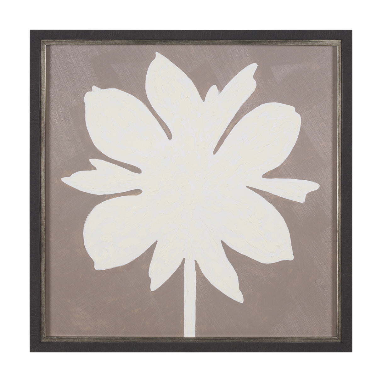 Floral Silhouettes III by Liz Jardine a Hand Embelished Textured Framed Art Print from Mercana - Luna Furniture