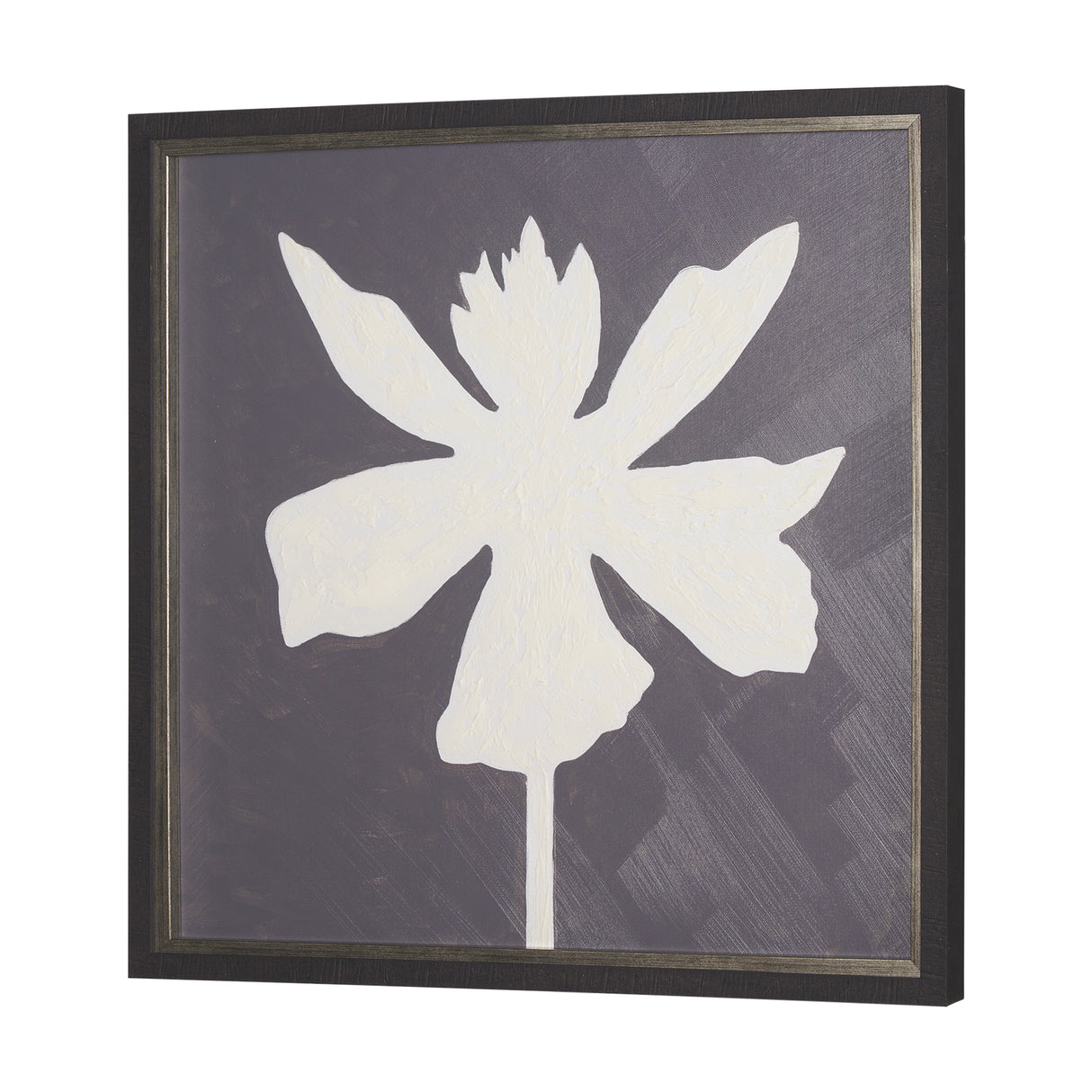 Floral Silhouettes IV by Liz Jardine a Hand Embelished Textured Framed Art Print from Mercana - Luna Furniture