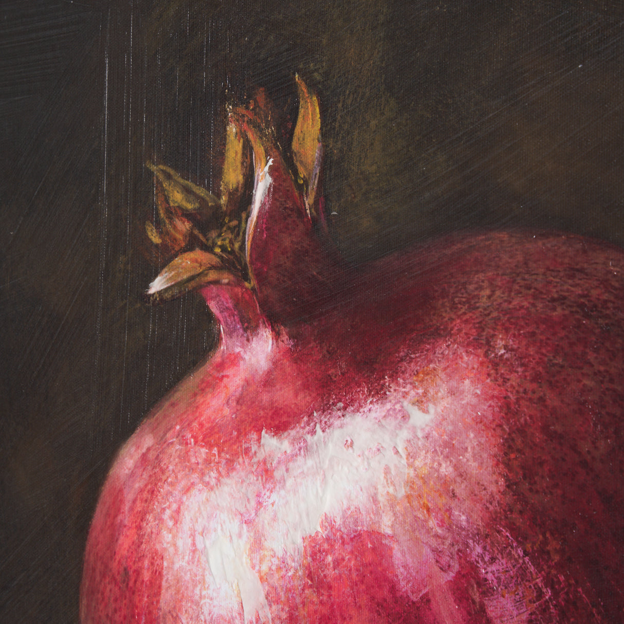 Lonely Pomegranate by Mercana Studio a Hand Embellished Textured Canvas from Mercana - Luna Furniture