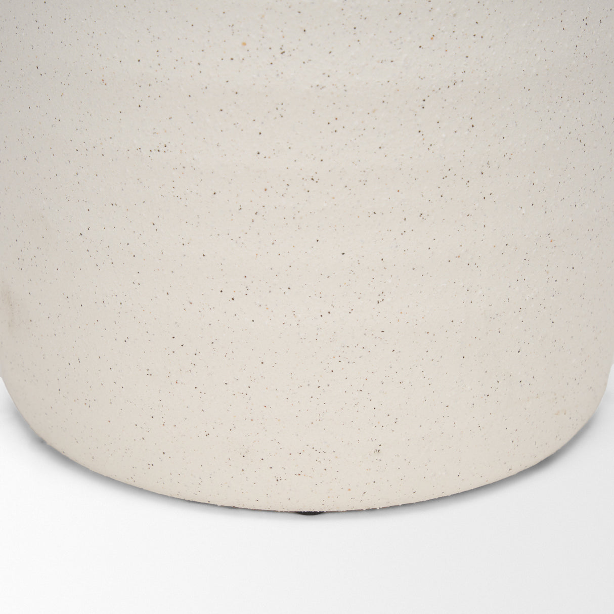 Tyrus Large Textured Matte White w/ Speckling Ceramic Vase from Mercana - Luna Furniture
