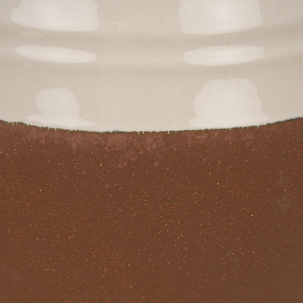 Tryna Large Beige w/ Matte Brown Ceramic Vase from Mercana - Luna Furniture