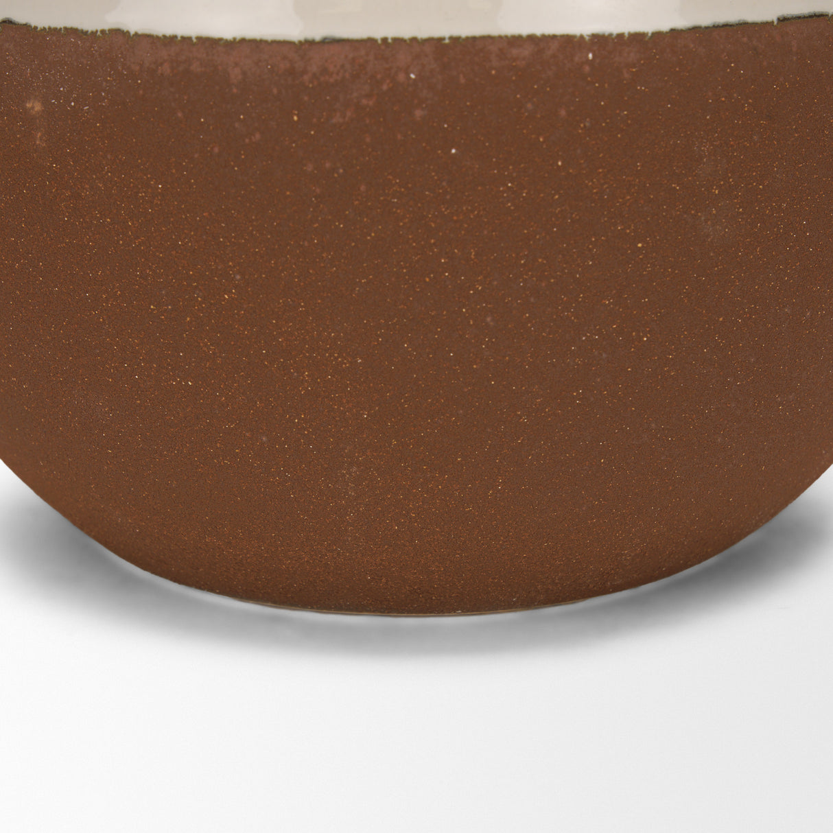 Tryna Large Beige w/ Matte Brown Ceramic Vase from Mercana - Luna Furniture