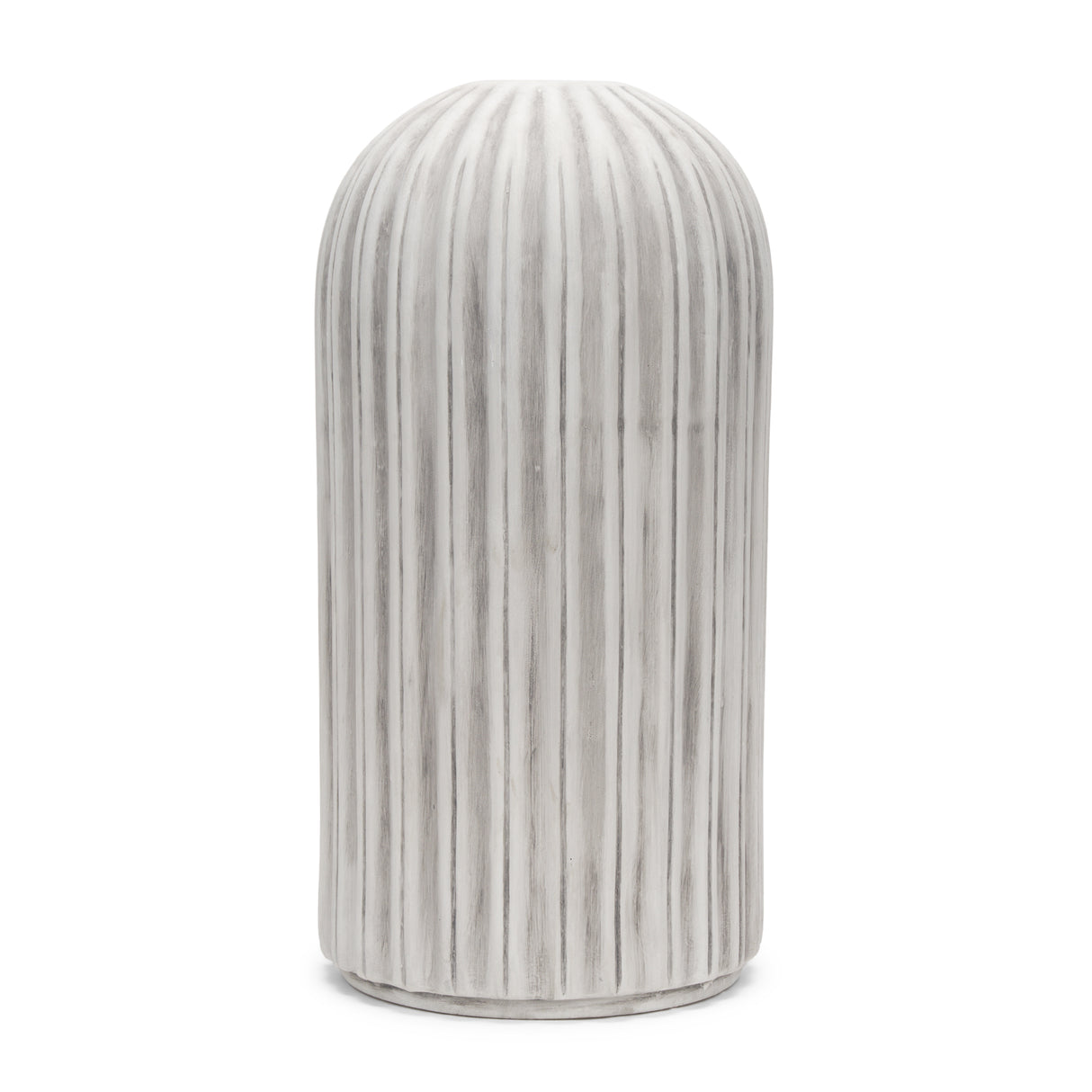 Ummi Tall Off White w/ Gray Antiquing Ceramic Vase from Mercana - Luna Furniture