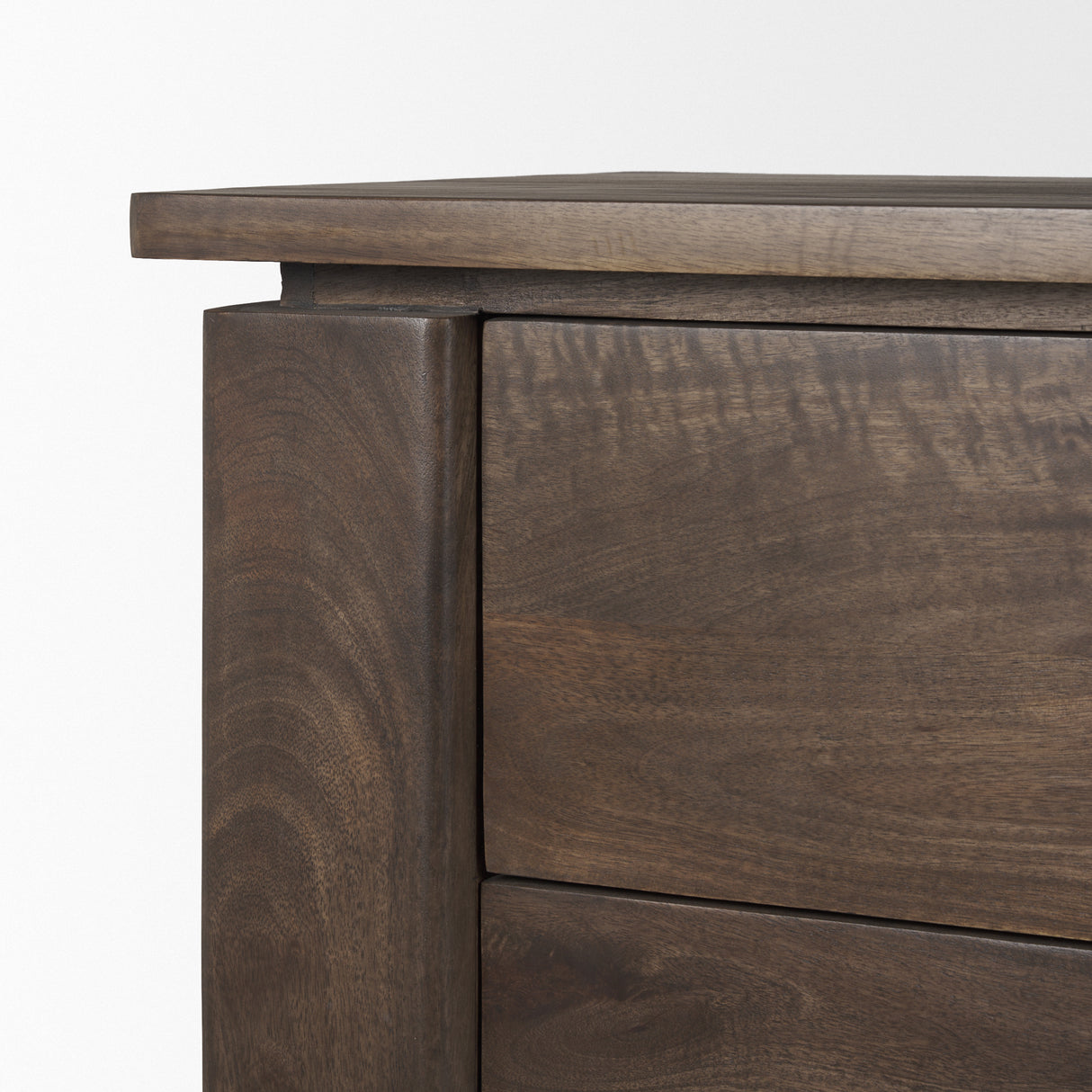 Wallen Solid Dark Brown Wood 3 Drawer Accent Cabinet from Mercana - Luna Furniture