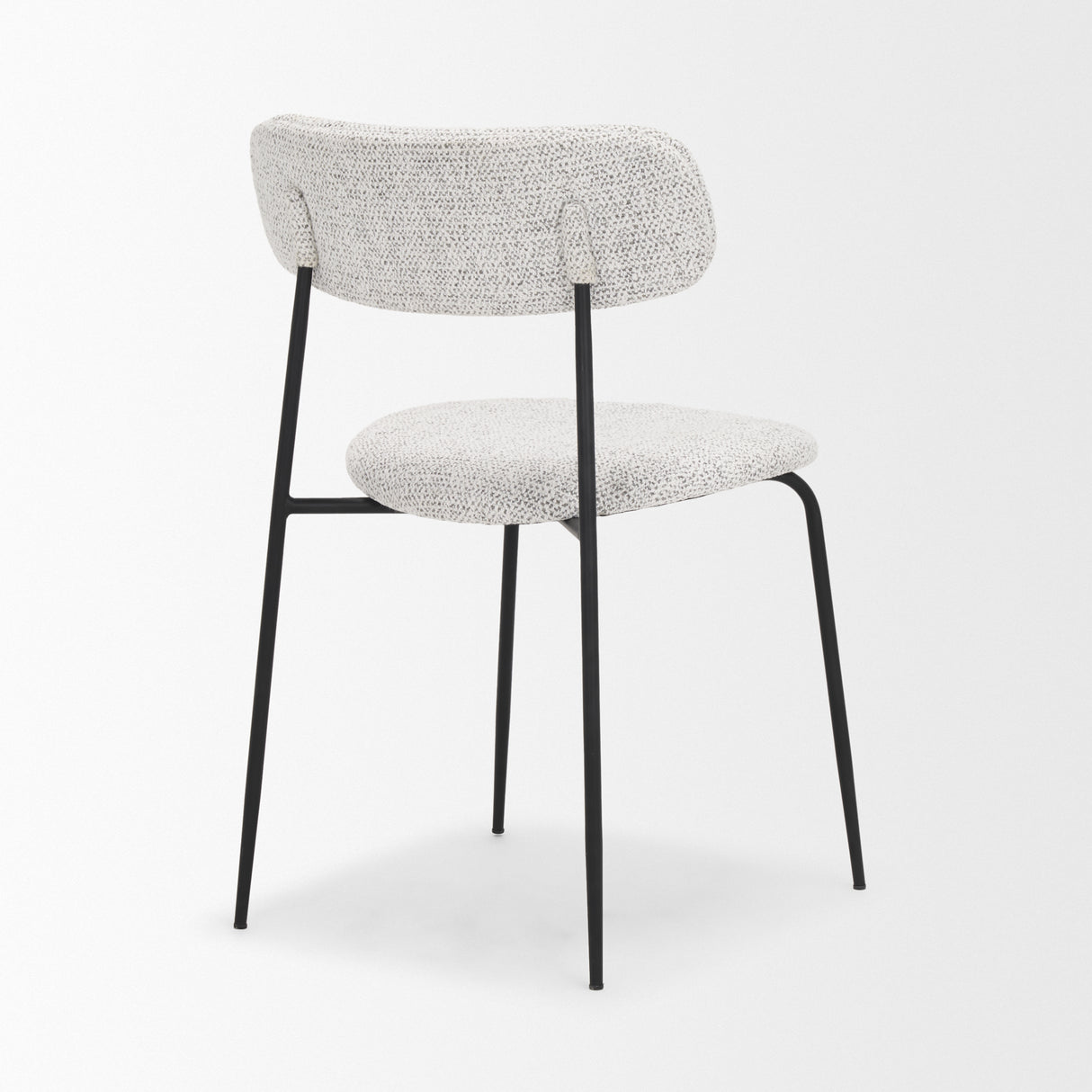 Casey Matte Black Metal w/ Gray Fabric Dining Chair, Set of 2 from Mercana - Luna Furniture