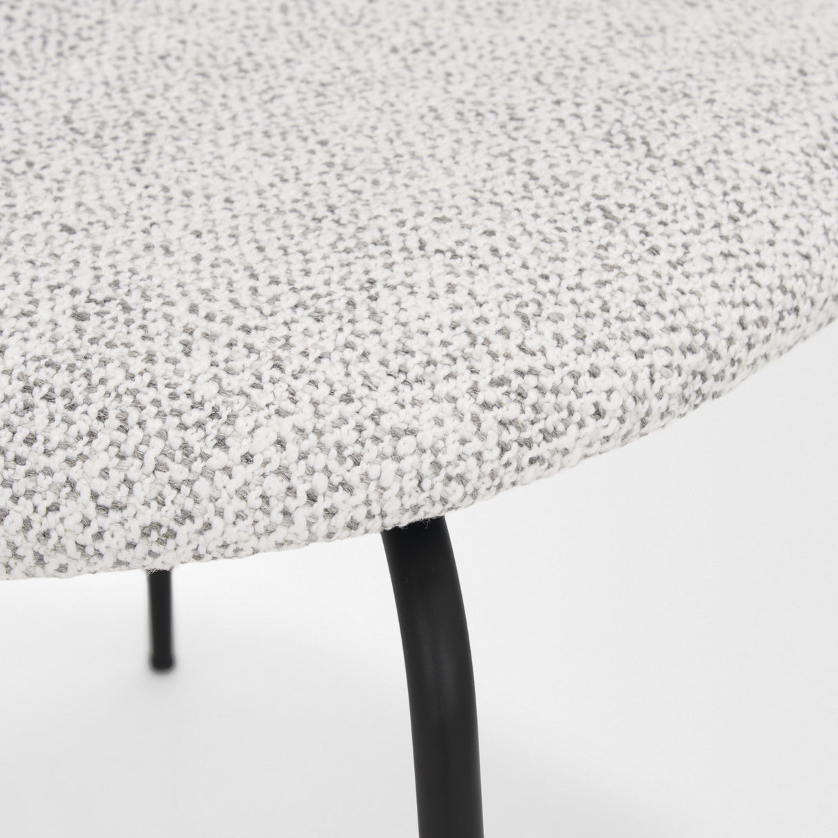 Casey Matte Black Metal w/ Gray Fabric Dining Chair, Set of 2 from Mercana - Luna Furniture