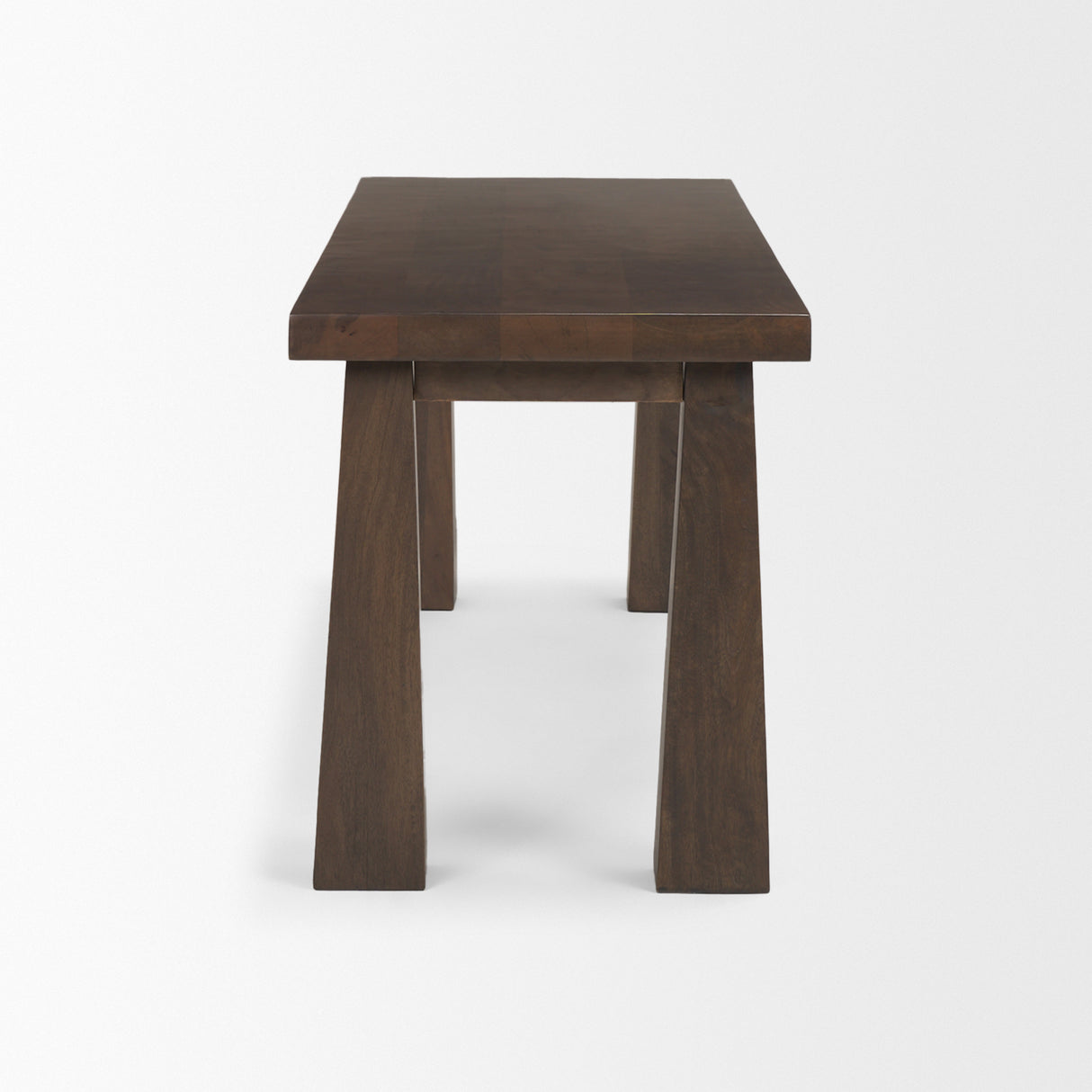 Wolcott Rectangular Dark Brown Solid Wood Bench from Mercana - Luna Furniture