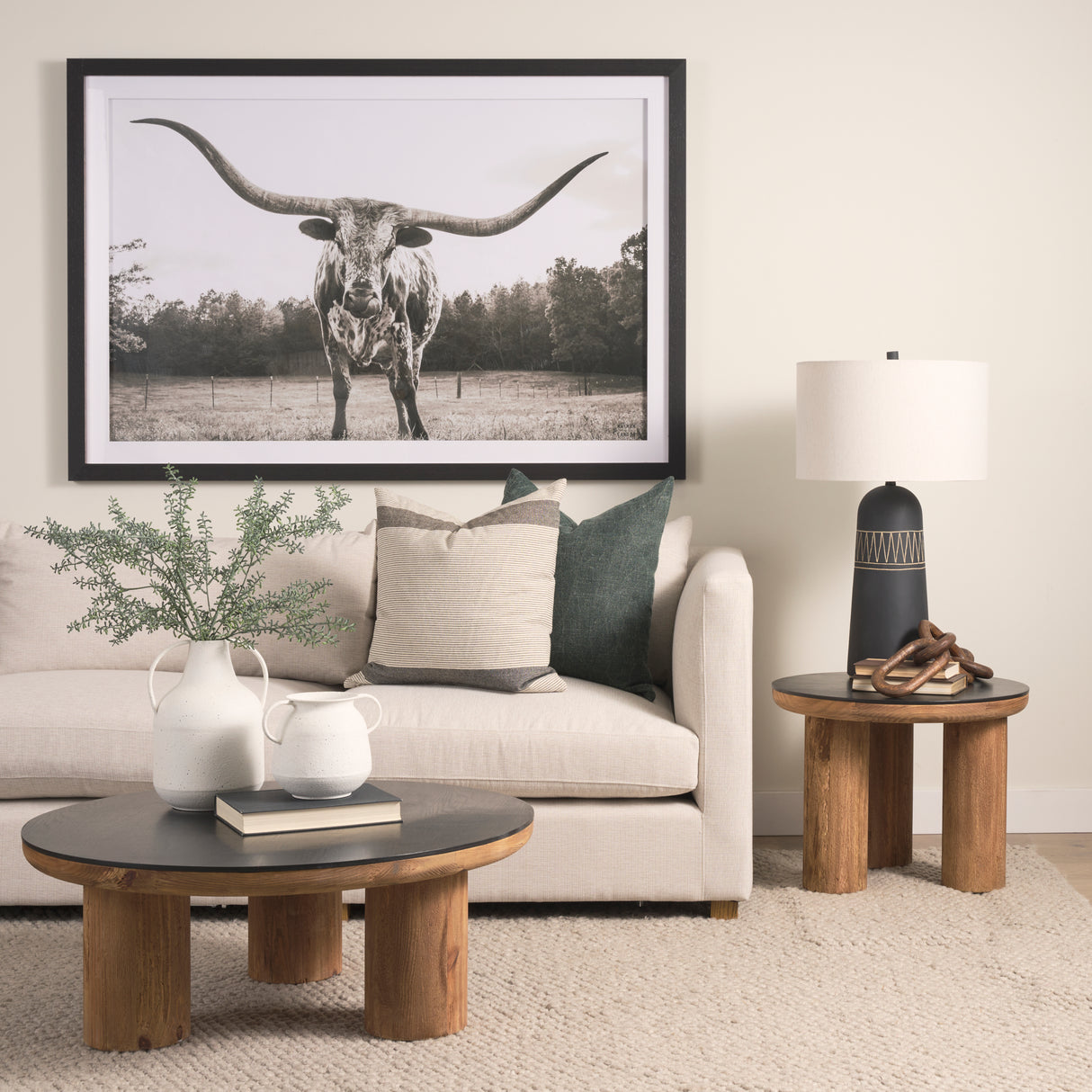 Treva Tall White w/ Black Speckles Metal Vase from Mercana - Luna Furniture