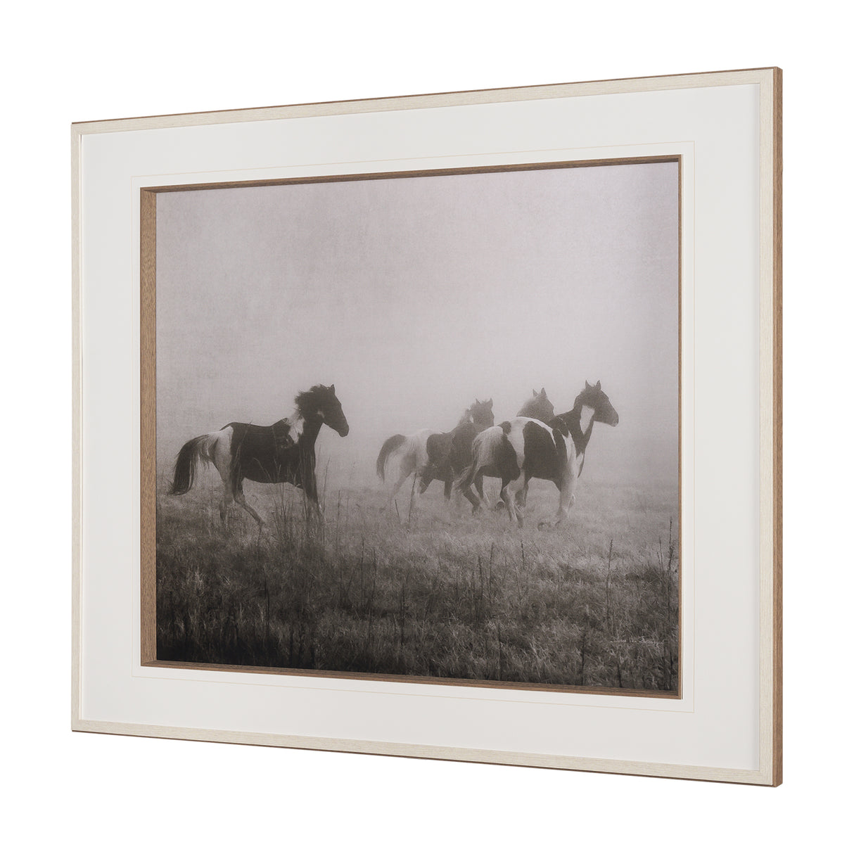 Painted Horses on the Run by Debra Van Swearingen a Hand Embellished Framed Photo Art Print Matted u from Mercana - Luna Furniture