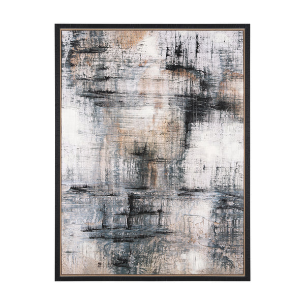 Merge Framed Canvas by Morgan McLaren a Hand Embellished Textured Framed Canvas