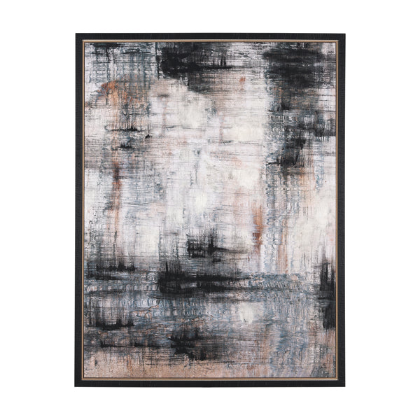 Merge Framed Canvas by Morgan McLaren a Hand Embellished Textured Framed Canvas