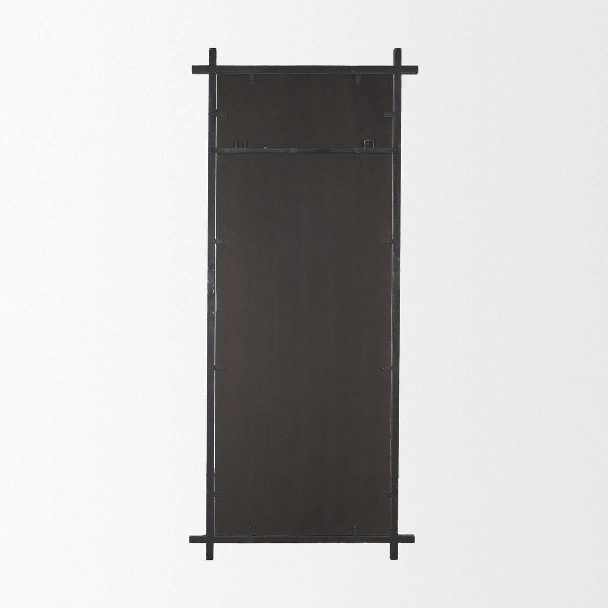 Tori Gunmetal w/ Textured Metal Cross Frame Wall Mirror from Mercana - Luna Furniture