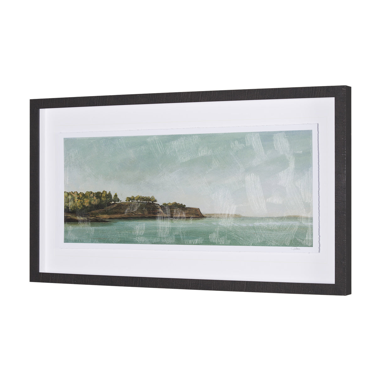 Coastal Destination by Mercana Studio a Hand Embellished Framed Art Print Matted under Glass from Mercana - Luna Furniture