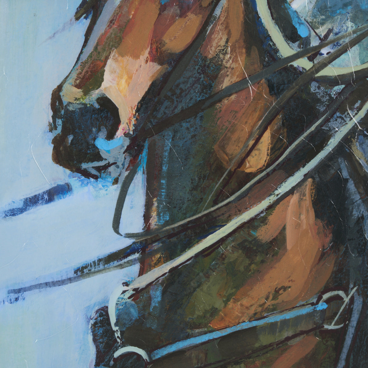 Round Up II Cowboy and Horse by Mercana Studio Hand Embellished Framed Art Print Matted under Glass from Mercana - Luna Furniture