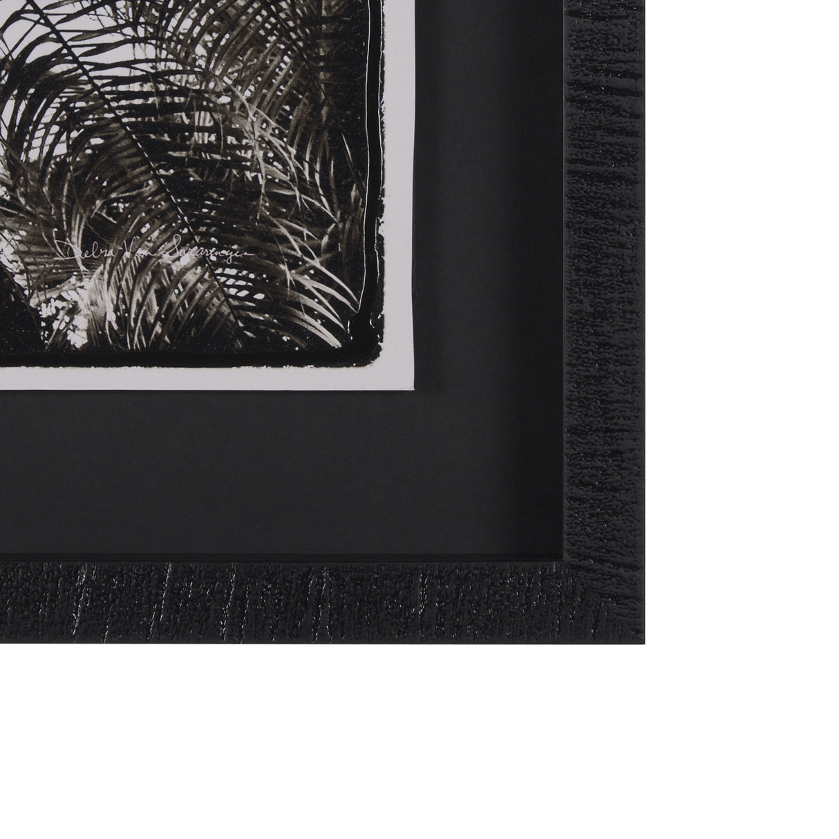 Palm Tree Sepia II by Debra Van Swearingen a Hand Embellished Framed Photo Art Print Matted under G from Mercana - Luna Furniture