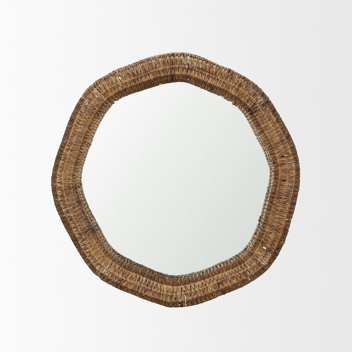 Warrick 36" Woven Water Hyacinth Mirror from Mercana - Luna Furniture
