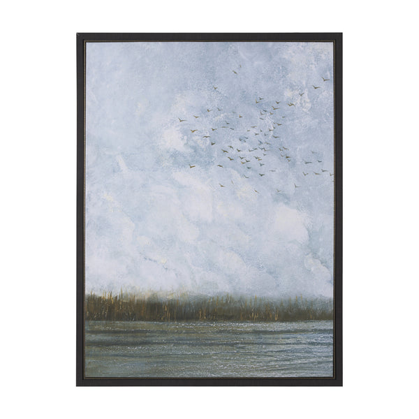 Spring is Coming I by Mercana Studio a Hand Embellished Textured Framed Canvas