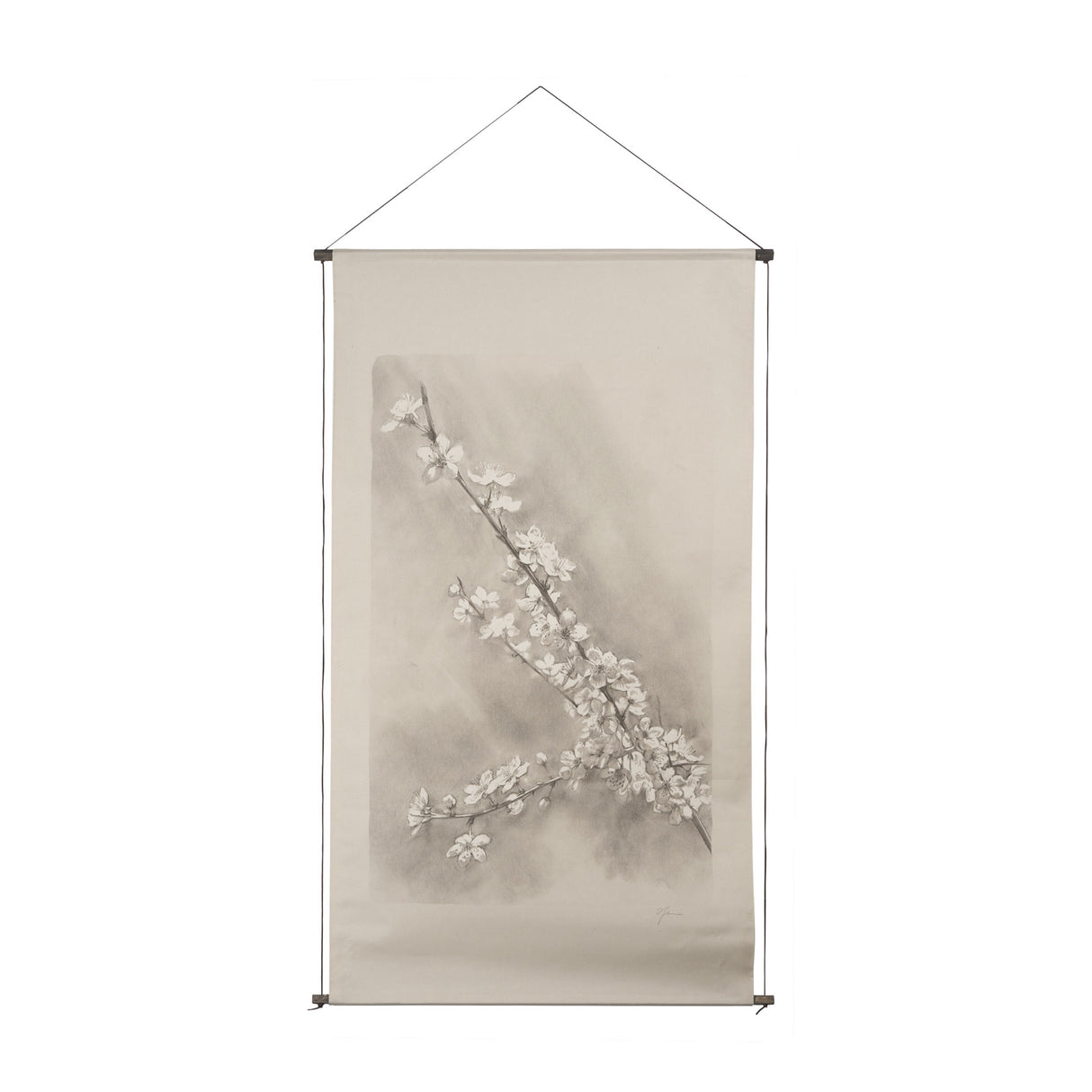 Cherry Blossom Sketch II by Mercana Studio a Hand Embellished Framed Art Print from Mercana - Luna Furniture