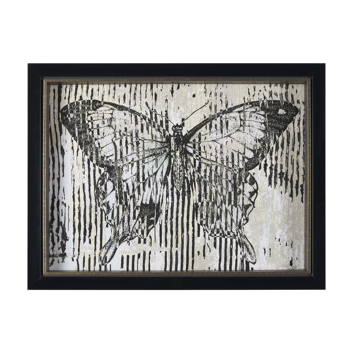 Papillon II by Mercana Studio a Hand Embellished Framed Art Print from Mercana - Luna Furniture