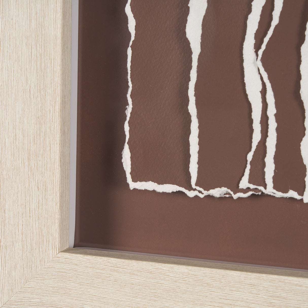 Tattered Waves I by Studio M a handmade Original Framed 3D Textured Artwork under Glass from Mercana - Luna Furniture