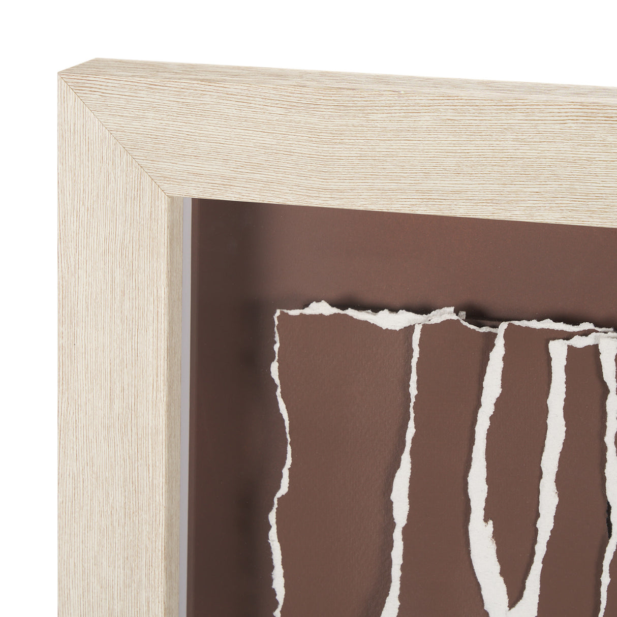 Tattered Waves II by Studio M a handmade Original Framed 3D Textured Artwork under Glass from Mercana - Luna Furniture