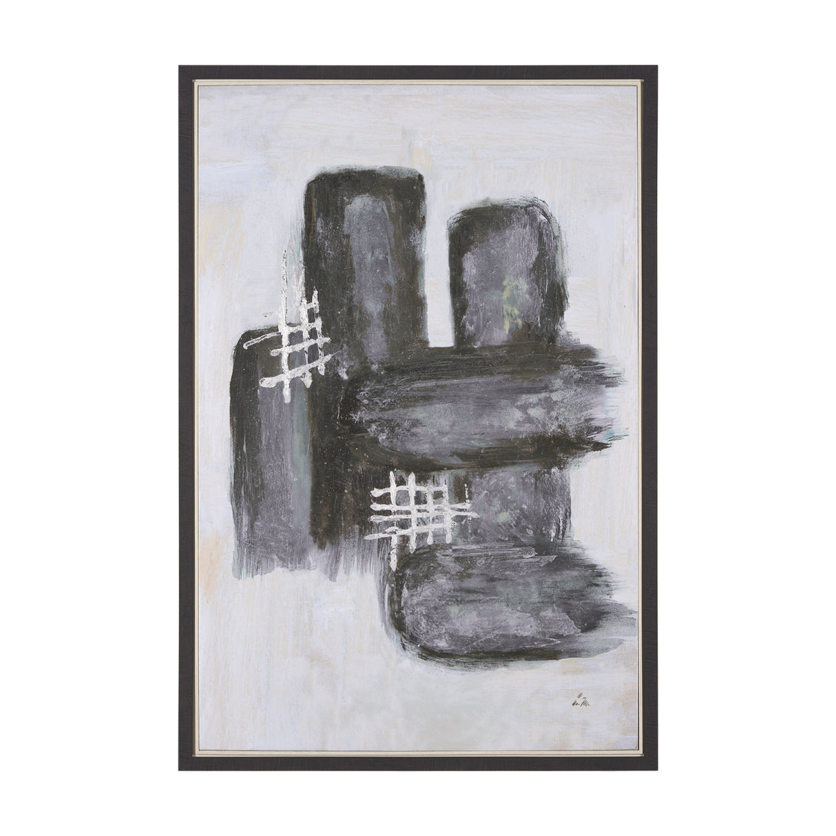 Semblance I by Mercana Studio a Hand Embellished Textured Framed Canvas from Mercana - Luna Furniture
